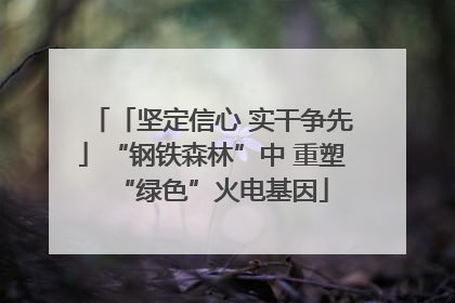 「坚定信心 实干争先」“钢铁森林”中 重塑“绿色”火电基因