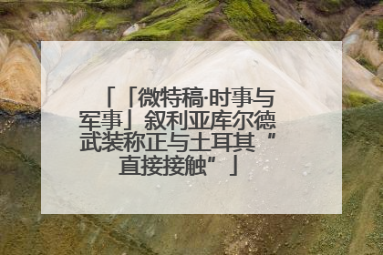 「微特稿·时事与军事」叙利亚库尔德武装称正与土耳其“直接接触”
