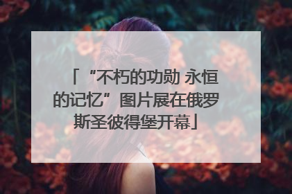 “不朽的功勋 永恒的记忆”图片展在俄罗斯圣彼得堡开幕