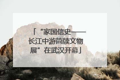 “家国信史——长江中游简牍文物展”在武汉开幕