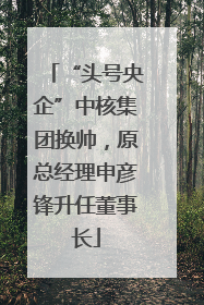“头号央企”中核集团换帅，原总经理申彦锋升任董事长