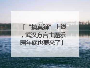 “搞莫狮”上线，武汉方言主题乐园年底也要来了