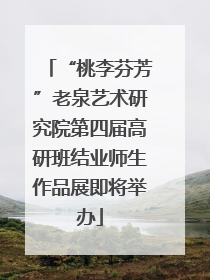 “桃李芬芳”老泉艺术研究院第四届高研班结业师生作品展即将举办