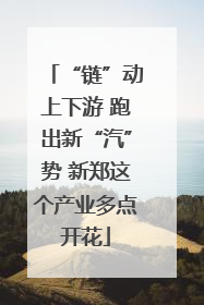 “链”动上下游 跑出新“汽”势 新郑这个产业多点开花