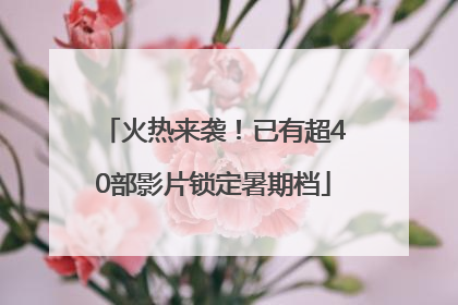 火热来袭！已有超40部影片锁定暑期档
