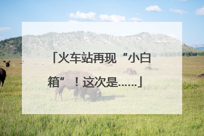 火车站再现“小白箱”！这次是……