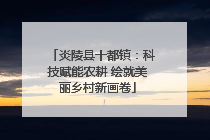 炎陵县十都镇：科技赋能农耕 绘就美丽乡村新画卷