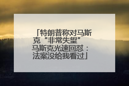 特朗普称对马斯克“非常失望” 马斯克光速回怼：法案没给我看过