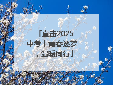 直击2025中考丨青春逐梦，温暖同行