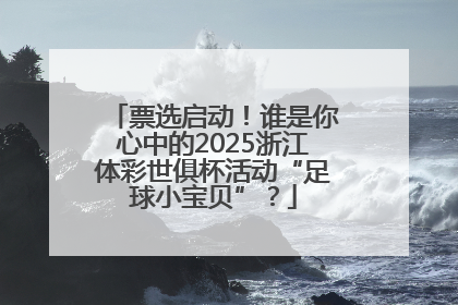 票选启动！谁是你心中的2025浙江体彩世俱杯活动“足球小宝贝”？