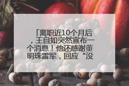 离职近10个月后，王自如突然宣布一个消息！他还感谢董明珠雷军，回应“没看过格力工资条”：真的不那么重要！
