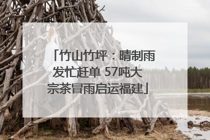 竹山竹坪：晴制雨发忙赶单 57吨大宗茶冒雨启运福建