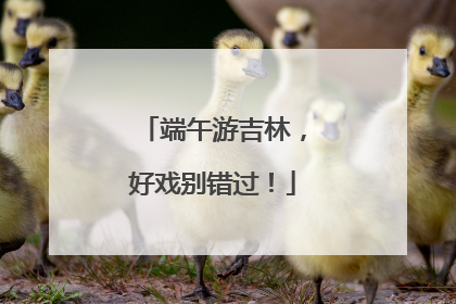 端午游吉林，好戏别错过！