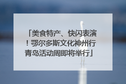美食特产、快闪表演！鄂尔多斯文化神州行青岛活动周即将举行