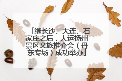 继长沙、大连、石家庄之后，大运扬州景区文旅推介会（丹东专场）成功举办