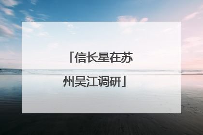 信长星在苏州吴江调研