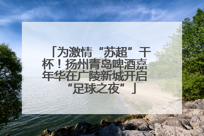 为激情“苏超”干杯！扬州青岛啤酒嘉年华在广陵新城开启“足球之夜”