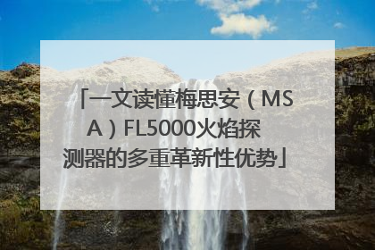 一文读懂梅思安（MSA）FL5000火焰探测器的多重革新性优势
