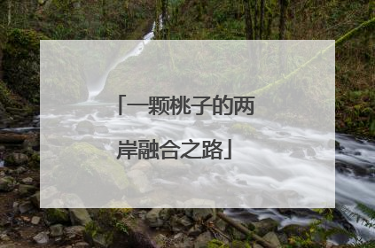 一颗桃子的两岸融合之路