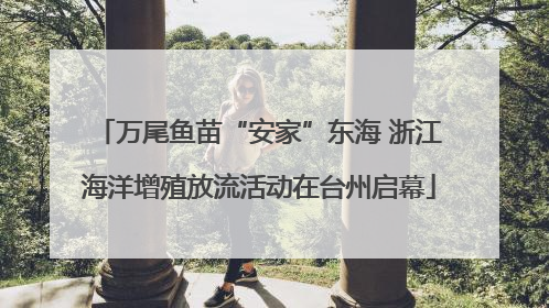 万尾鱼苗“安家”东海 浙江海洋增殖放流活动在台州启幕