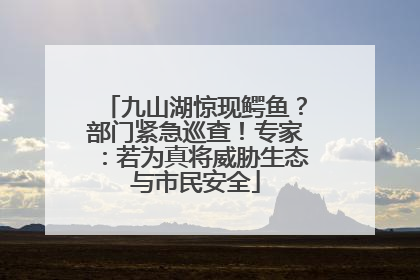九山湖惊现鳄鱼？部门紧急巡查！专家：若为真将威胁生态与市民安全