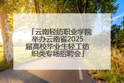 云南轻纺职业学院举办云南省2025届高校毕业生轻工纺织类专场招聘会