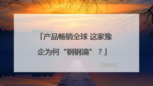 产品畅销全球 这家豫企为何“钢钢滴”？