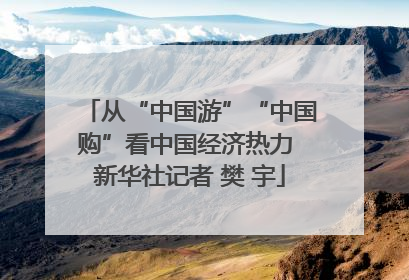 从“中国游”“中国购”看中国经济热力 新华社记者 樊 宇