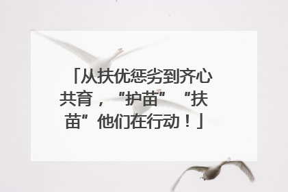 从扶优惩劣到齐心共育，“护苗”“扶苗”他们在行动！