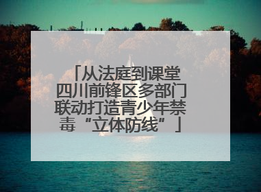从法庭到课堂 四川前锋区多部门联动打造青少年禁毒“立体防线”