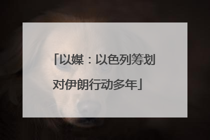以媒：以色列筹划对伊朗行动多年