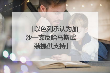 以色列承认为加沙一支反哈马斯武装提供支持