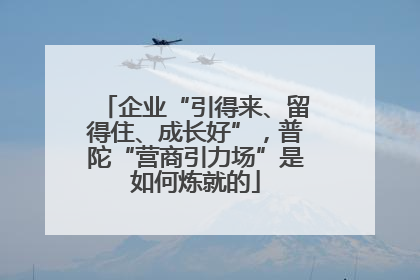 企业“引得来、留得住、成长好”，普陀“营商引力场”是如何炼就的