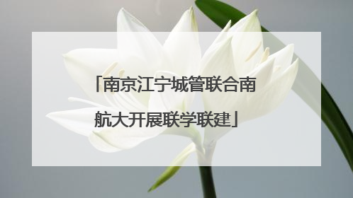 南京江宁城管联合南航大开展联学联建