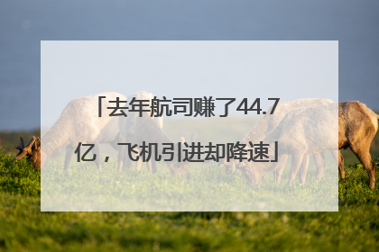 去年航司赚了44.7亿，飞机引进却降速