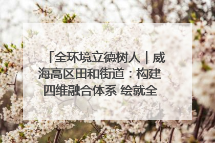 全环境立德树人｜威海高区田和街道：构建四维融合体系 绘就全环境立德树人新画卷