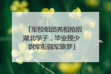军校组团亮相抢招湖北学子，毕业授少尉军衔圆军旅梦