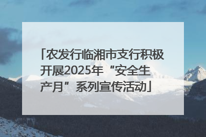 农发行临湘市支行积极开展2025年“安全生产月”系列宣传活动