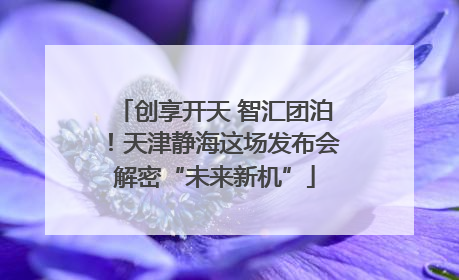 创享开天 智汇团泊！天津静海这场发布会解密“未来新机”