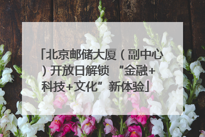 北京邮储大厦（副中心）开放日解锁 “金融+科技+文化”新体验