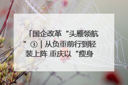 国企改革“头雁领航”③｜从负重前行到轻装上阵 重庆以“瘦身”谋“健体”