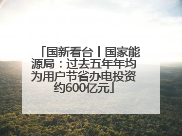 国新看台丨国家能源局：过去五年年均为用户节省办电投资约600亿元