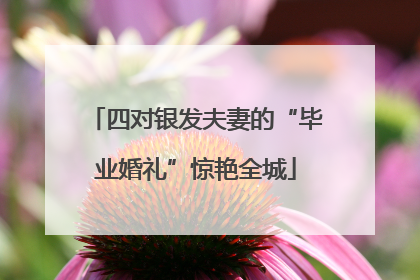 四对银发夫妻的“毕业婚礼”惊艳全城