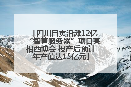 四川自贡沿滩12亿“智算服务器”项目亮相西博会 投产后预计年产值达15亿元
