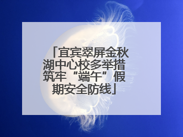 宜宾翠屏金秋湖中心校多举措筑牢“端午”假期安全防线