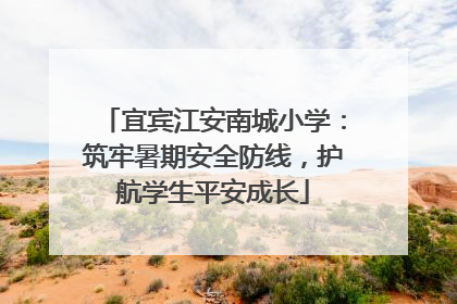宜宾江安南城小学：筑牢暑期安全防线，护航学生平安成长