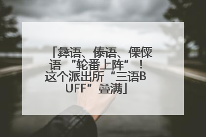 彝语、傣语、傈僳语 “轮番上阵”！这个派出所“三语BUFF”叠满