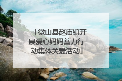 微山县赵庙镇开展爱心妈妈蓄力行动集体关爱活动