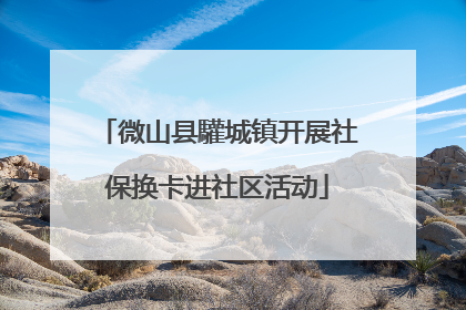 微山县驩城镇开展社保换卡进社区活动