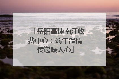 岳阳高速南江收费中心：端午温情传递暖人心